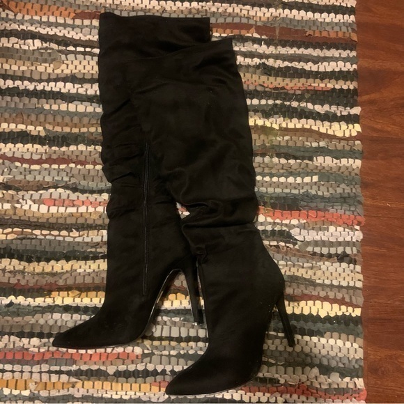 lemonade Shoes - Long Black Sexy Boots